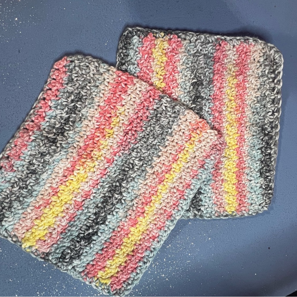 Colorful Crochet Wash Cloths